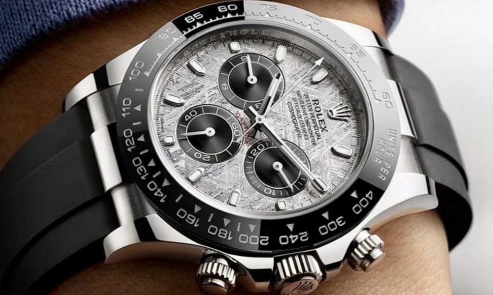 Luxury watch on a wrist