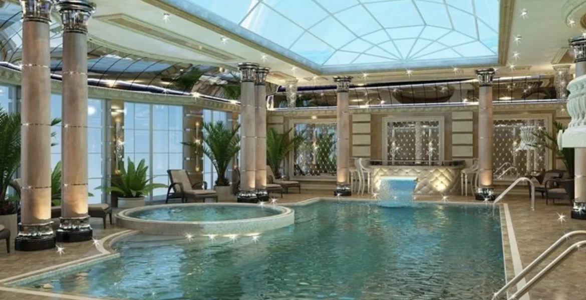 Luxurious indoor pool