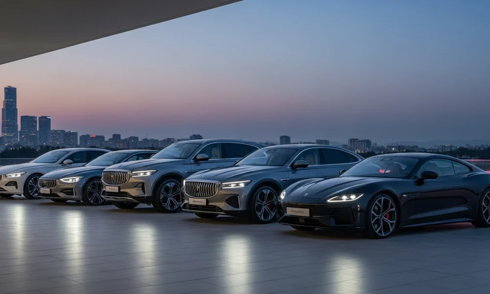 top electric luxury cars lineup