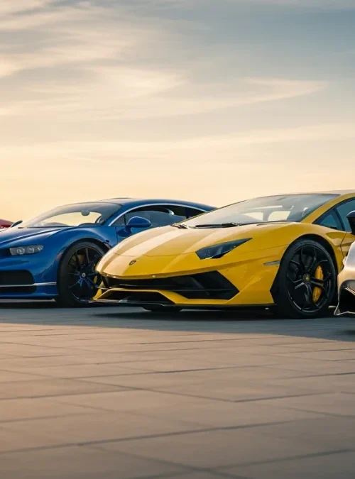 Collection of rare luxury supercars lineup
